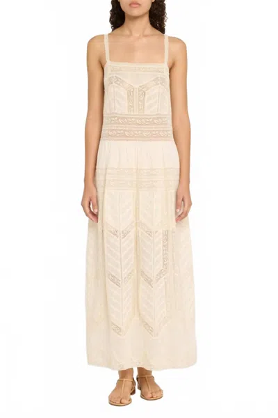 Zimmermann Women's Acacia Lace Trim Slip Dress In Tea In Neutral