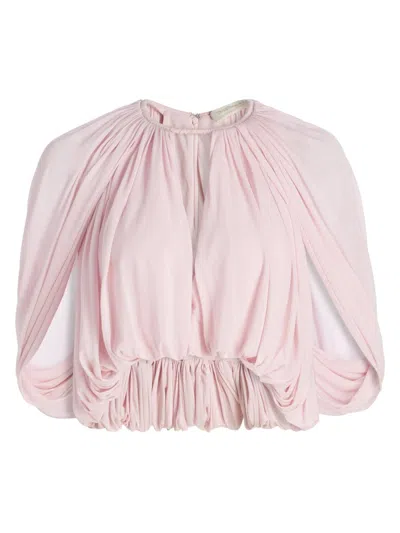 Zimmermann Women's Alchemy Caped Blouse In Pink