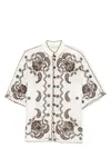 Zimmermann Ascension Leather-trimmed Broderie Anglaise Linen Shirt