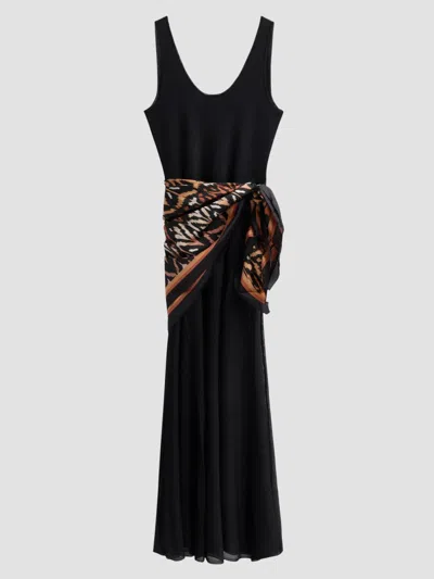 Zimmermann Women's Aster Silk Scarf Maxi Dress In Black