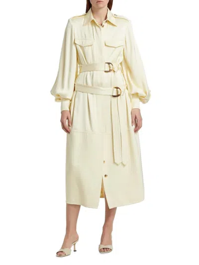 Zimmermann Women's Balance Cargo Belted Midi-dress In Neutral