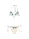 Zimmermann Beige Floral Swimwear In Beige