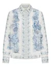 Zimmermann Blue Printed Shirt In Blue