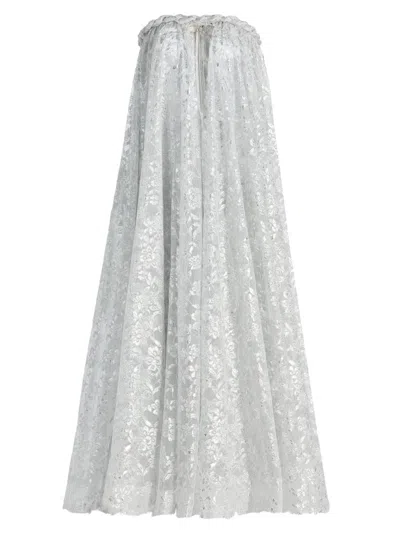 Zimmermann Women's Carousel Metallic Twist Gown In Silver