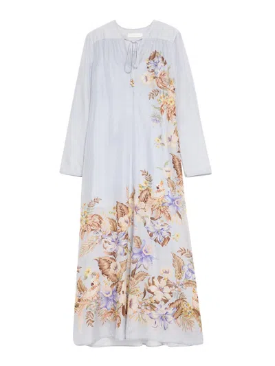 Zimmermann Women's Coco Billow Maxi Dress In Blue