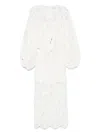 Zimmermann Coco Lace Midi Dress In White