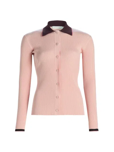 Zimmermann Women's Contrast Rib-knit Cardigan In Multi