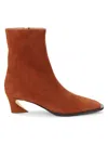 ZIMMERMANN WOMEN'S CRESCENT SUEDE ANKLE BOOTS