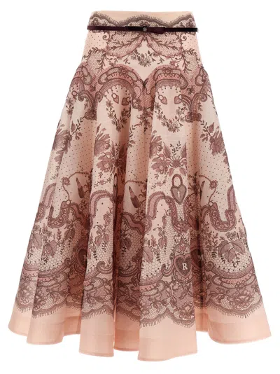 Zimmermann Women 'crush Flared Midi' Skirt