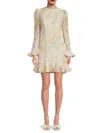 Zimmermann Women's Crush Flower Appliqué Minidress In Neutral