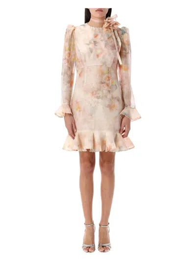ZIMMERMANN WOMEN'S CRUSH FLOWER MINI DRESS