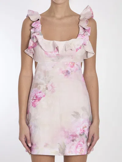ZIMMERMANN WOMEN'S CRUSH FRILL MINI DRESS