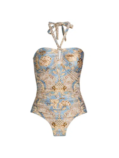 Zimmermann Women's Daylight Wide Filigree-print One-piece Swimsuit