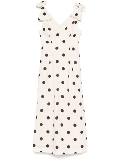 Zimmermann Crush V Neck Midi Dress In Multicolor