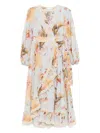 Zimmermann Floral-print Maxi Dress With Lace Trim And Self-tie Fastening