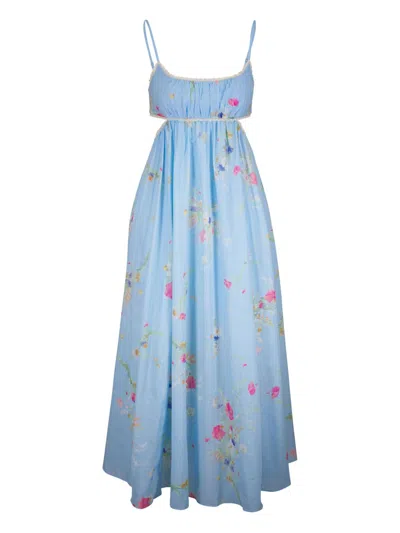 Zimmermann Women's Dresses Clear Blue In Multi