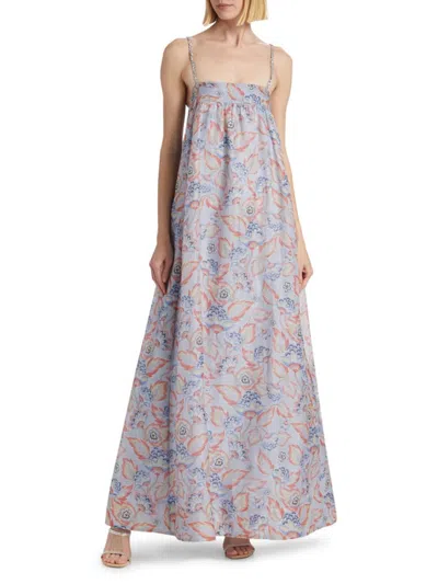 Zimmermann Women's Eden Embellished Floral Maxi Dress In Multi