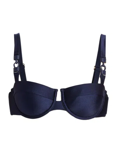 Zimmermann Women's Everley Underwire Balconette Bikini In Blue