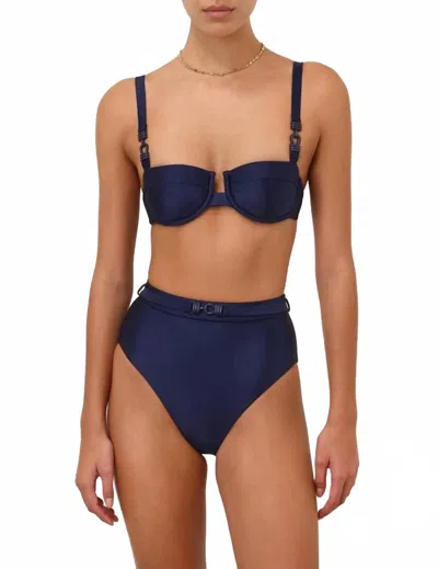 Zimmermann Women's Everly Trim Bikini Bottom In Navy In Blue