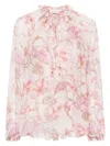 Zimmermann Gathered Billow Blouse In Pink