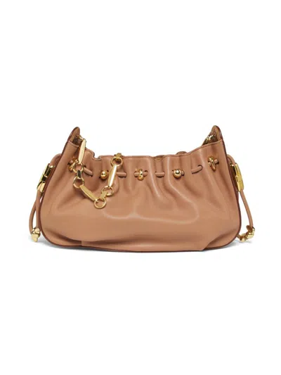 Zimmermann Women's Halcyon Leather Chain Shoulder Bag In Brown