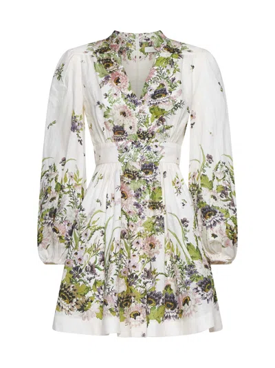 Zimmermann Women Halliday Print Linen Mini Dress