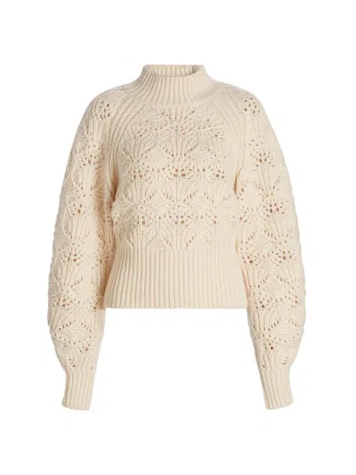 Zimmermann Women's Hypnotic Wool Cable-knit Sweater In Gray