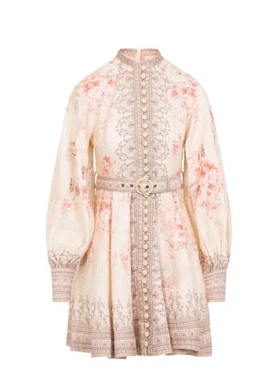 ZIMMERMANN WOMEN'S ILLUMINATE LINEN DRESS