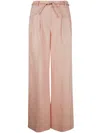 Zimmermann High Waist Silk Tuck Wide Leg Pant In Multicolor