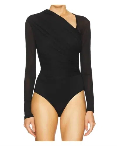 Zimmermann Women's Illustration Gathered Bodysuit In Black