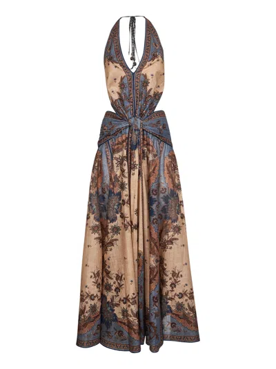 Zimmermann Women Indienne Floral Cotton Ascension Maxi Dress In Neutral
