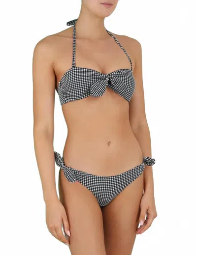 Zimmermann Women's Jeannie Tie Bikini In Gingham In Multi