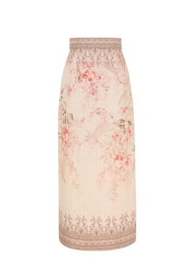 ZIMMERMANN WOMEN'S LINEN SKIRT