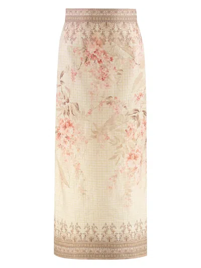 ZIMMERMANN WOMEN'S LINEN SKIRT