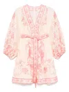 Zimmermann Lucky Printed Mini Dress