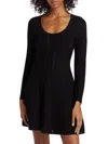 Zimmermann Luminosity Knitted Minidress In Black