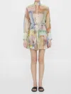 Zimmermann Women Matchmaker Lantern Mini Dress In Multicolor