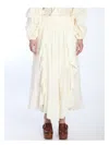 Zimmermann Ivory Maxi Skirt In Ivory