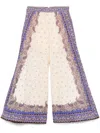 Zimmermann Maxine Wide Leg Printed Trousers In Multicolor