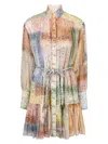 Zimmermann Women Matchmaker Lantern Mini Dress In Multicolour