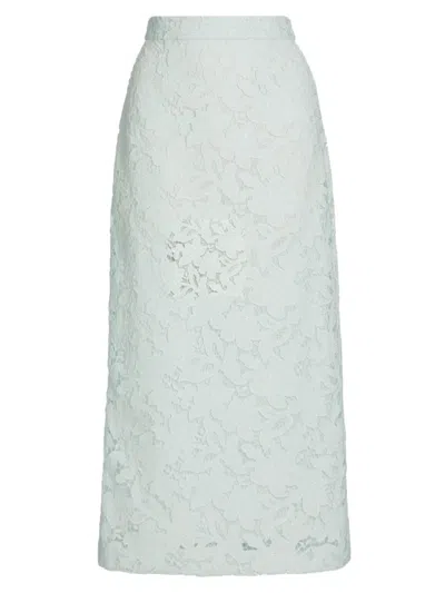 ZIMMERMANN WOMEN'S NATURA LACE PENCIL MIDI-SKIRT