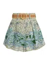Zimmermann Women Multicolor Ottie Tuck Shorts, 26 Luxury Shorts For Women Darveys In Green Paisley
