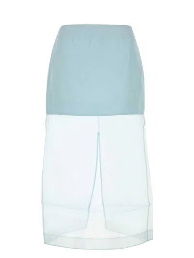 ZIMMERMANN WOMEN'S PASTEL ORGANZA CRUSH LAYERED SKIRT