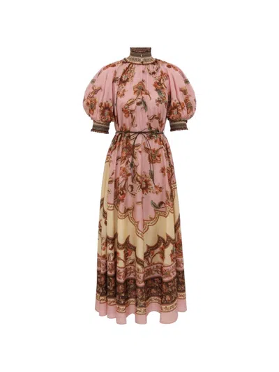 Zimmermann Pink Floral Maxi Dress
