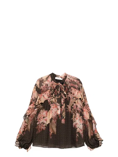 ZIMMERMANN WOMEN'S PRINTED BLOUSE SHIRT