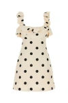 Zimmermann Print Ruffle Cutout Linen Minidress In Multicolor