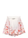 Zimmermann Wonderland Linen And Silk Flip Skirt