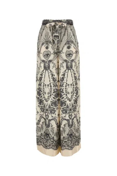 ZIMMERMANN ZIMMERMANN WOMEN PRINTED SILK CRUSH WIDE-LEG PANT