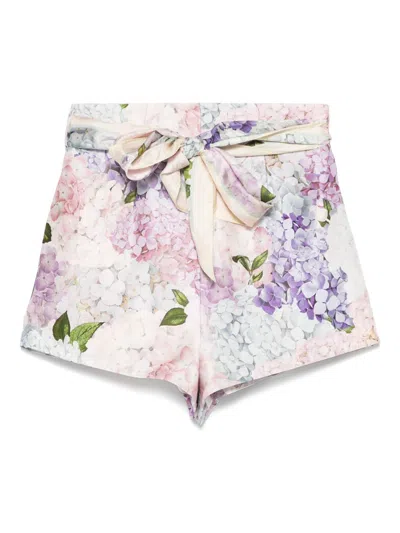 Zimmermann Women Printed Silk Shorts