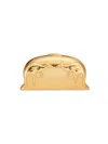 Zimmermann Women's Rapture Kangaroo-motif Metallic Clutch In Gold